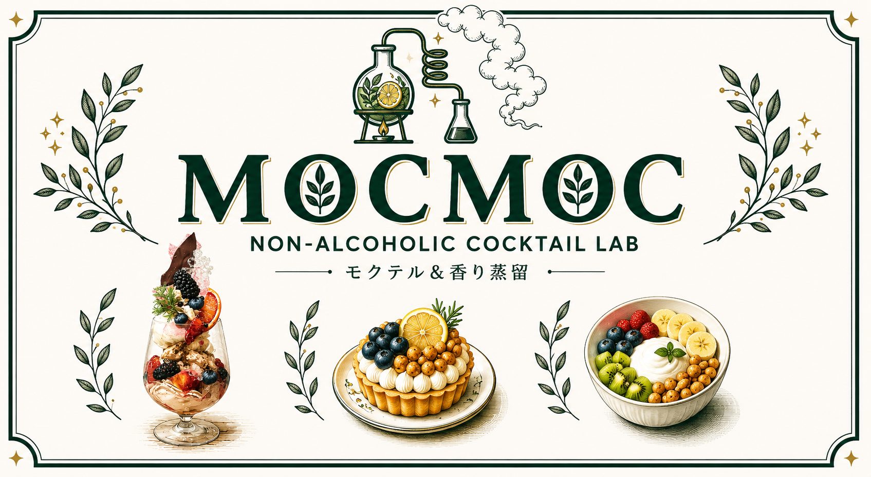 MOCMOC — NON-ALCOHOLIC COCKTAIL LAB モクテル＆香り蒸留